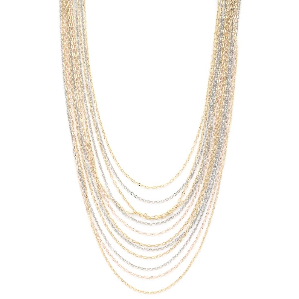 Collier superposé en chaîne