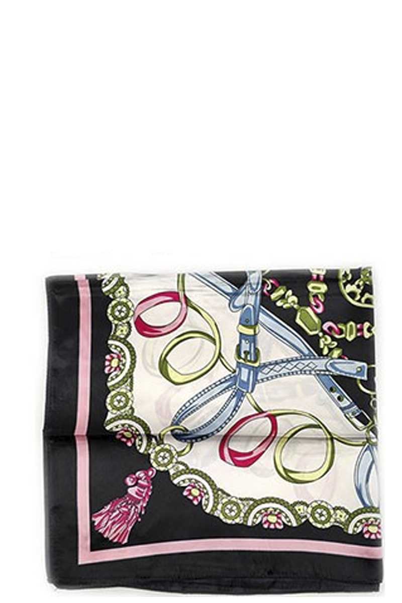 Écharpe de cou multi-motifs à la mode