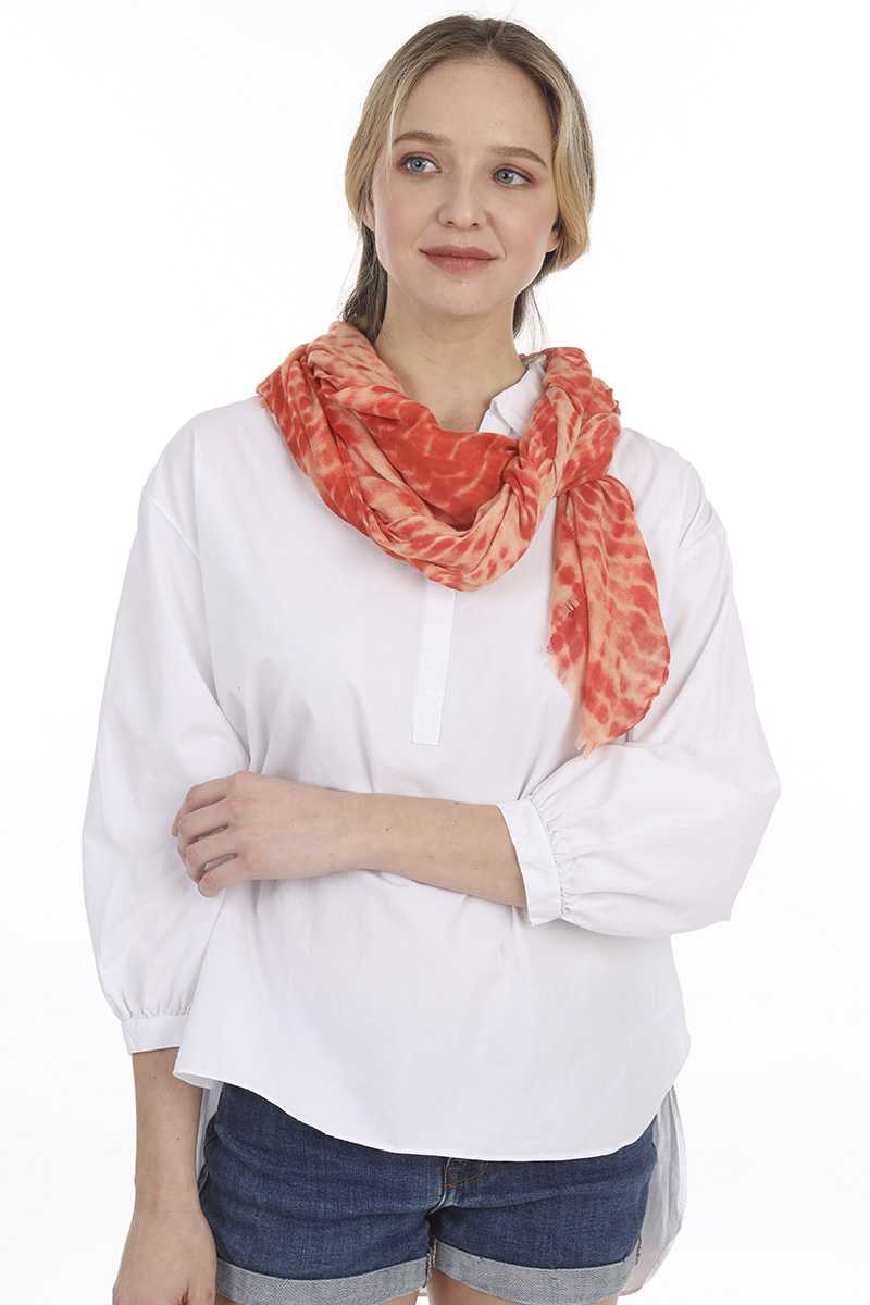 Écharpe fine tie-dye tendance