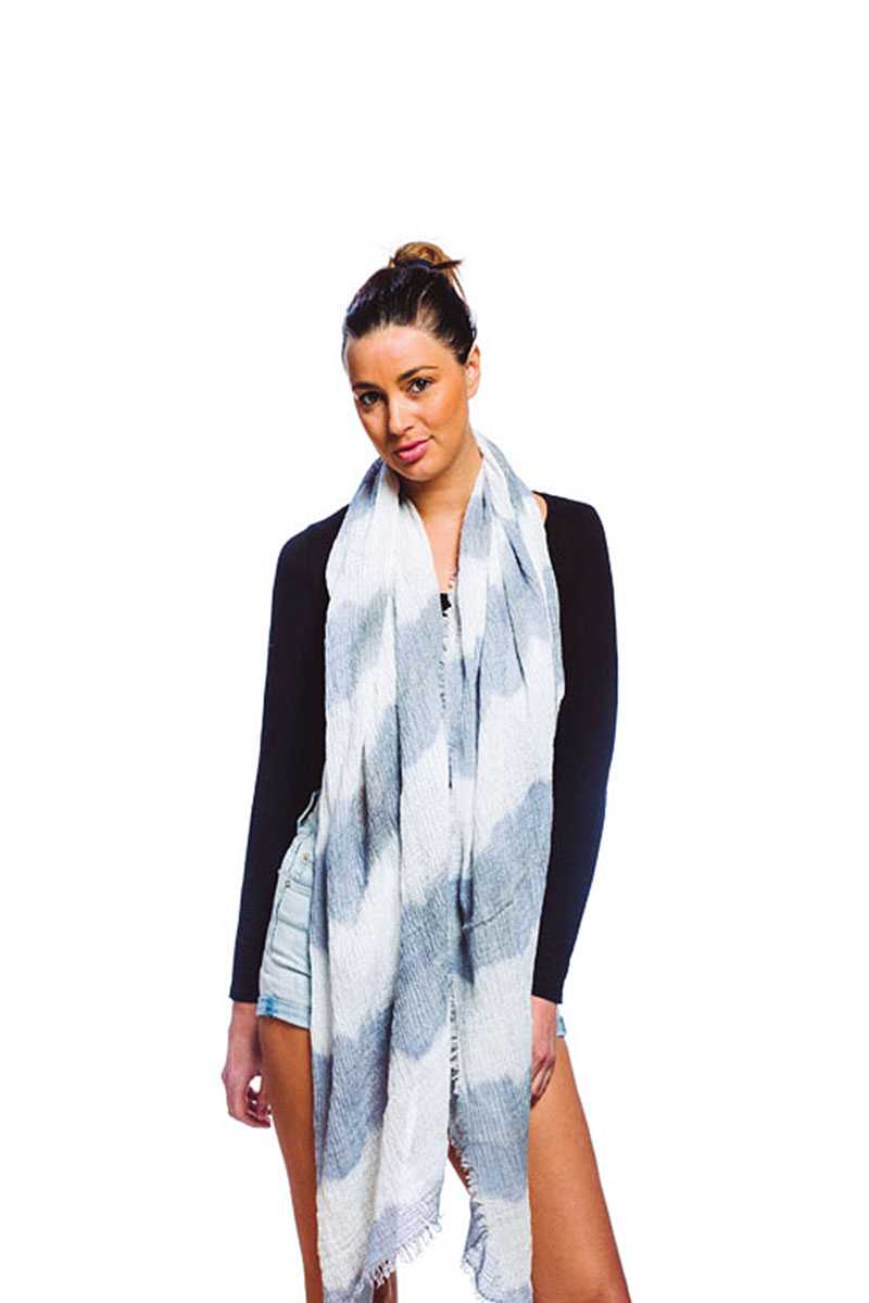 Écharpe oblongue tie-dye