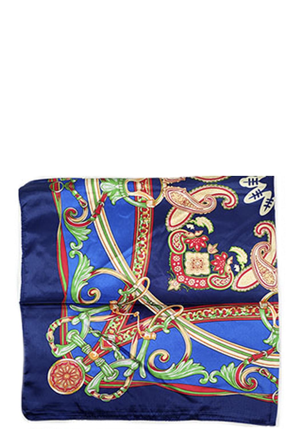Écharpe soyeuse à motifs multiples à la mode