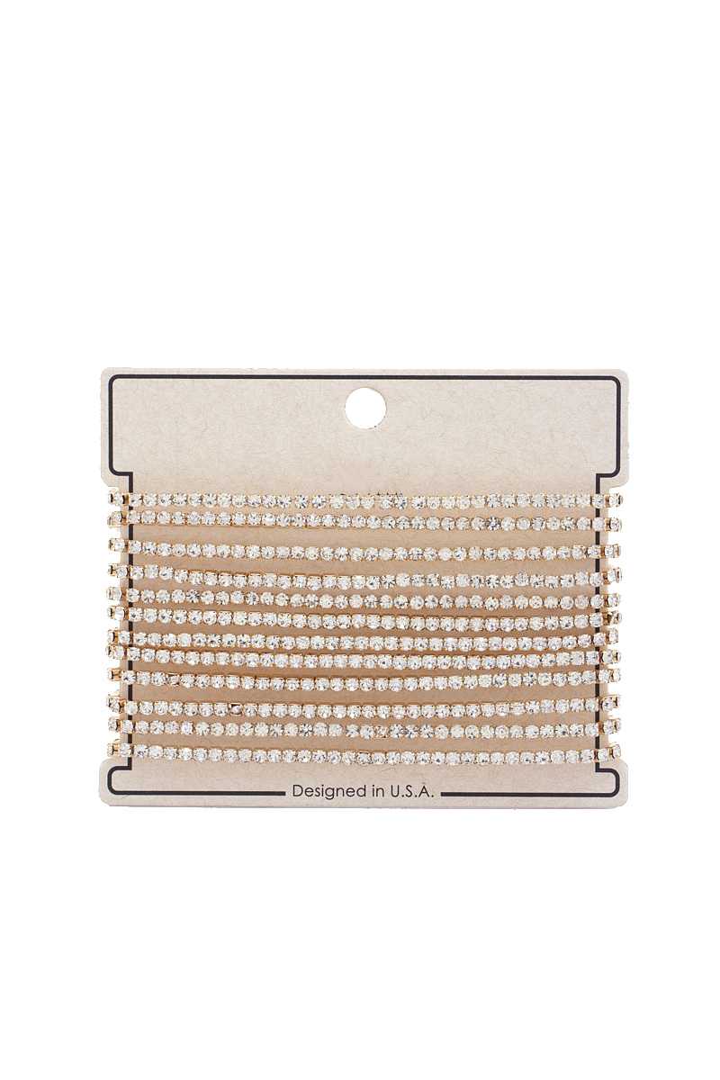 Ensemble de bracelets en strass