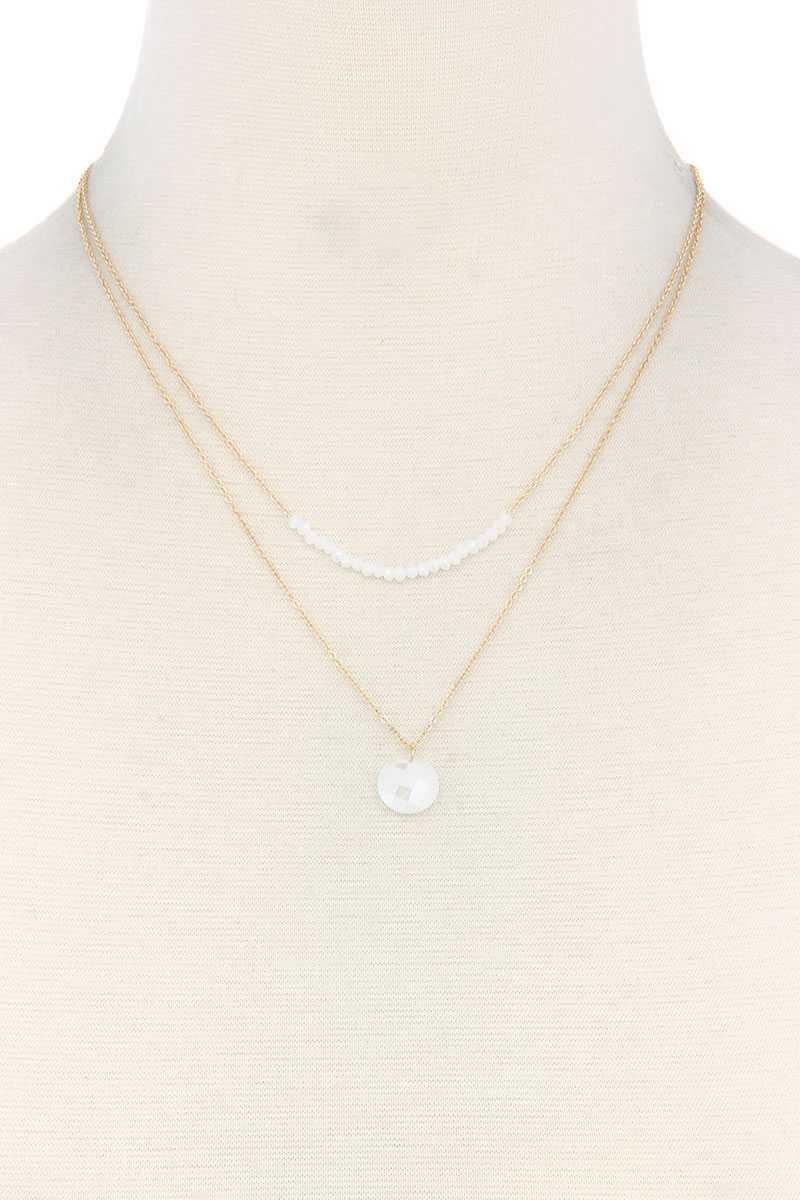 Ensemble de colliers de perles à breloques rondes