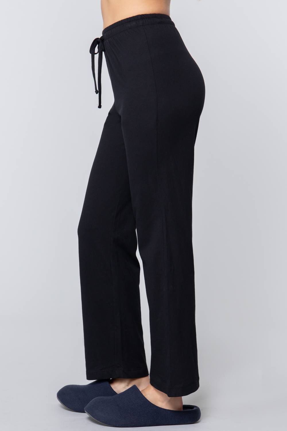Pantalon de pyjama en coton uni