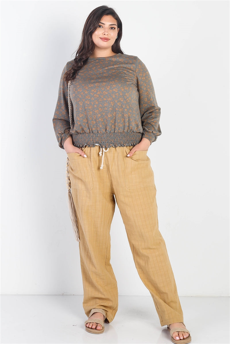 plus-haut-a-manches-longues-a-taille-smocke-e-et-imprime-floral-olive-camel_4938. Diaytar : Des prix qui défient toute concurrence