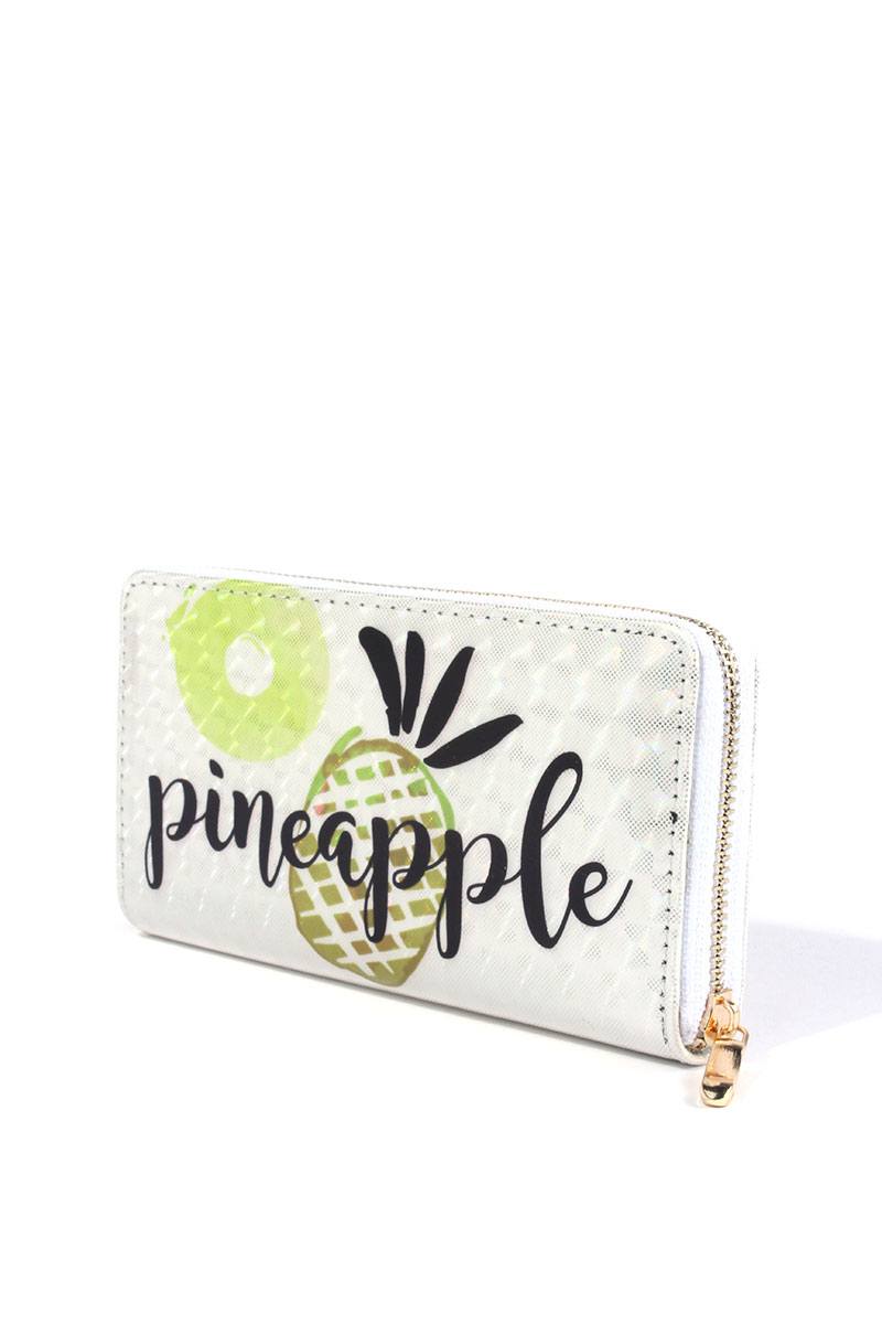 Portefeuille imprimé ananas
