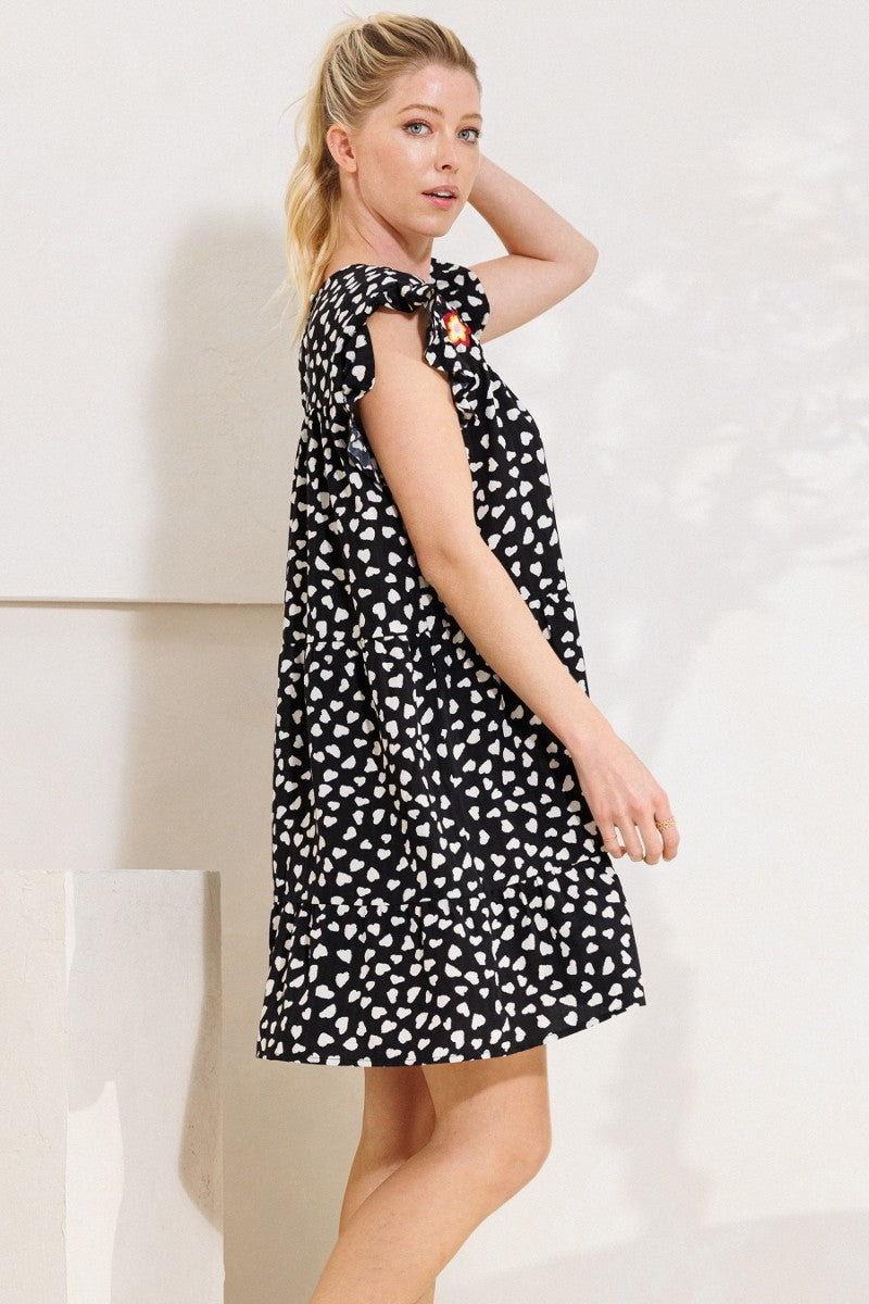 Robe babydoll à plusieurs niveaux imprimée Dizzy