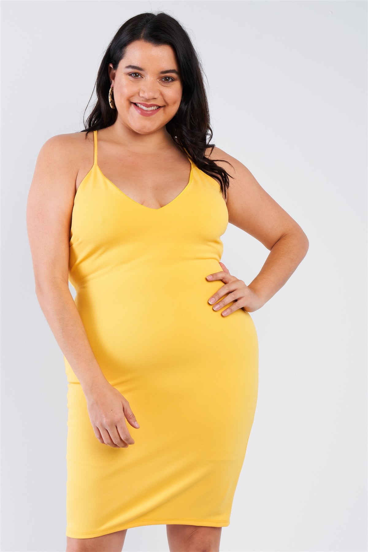 Robe moulante basique grande taille