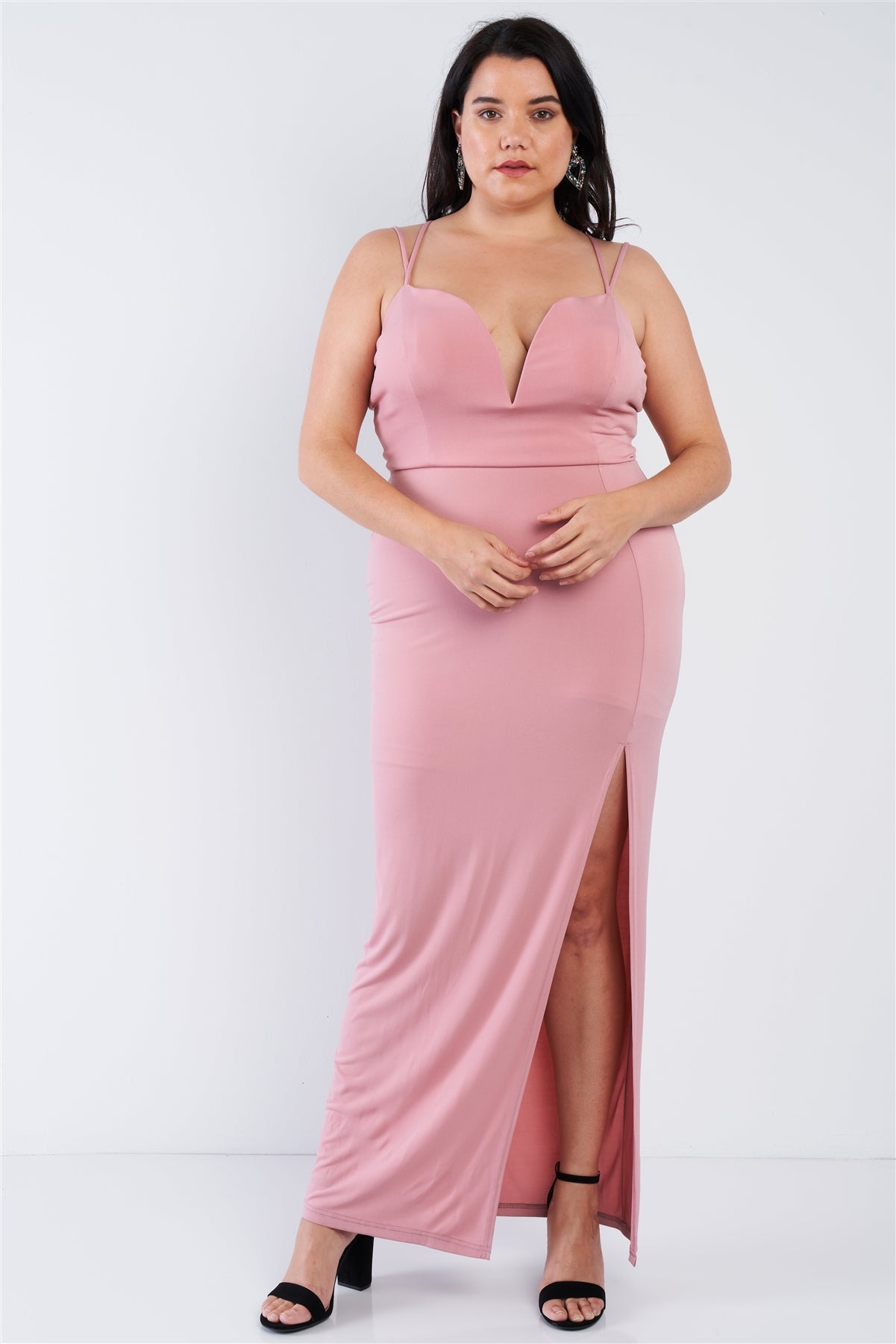 Robe sexy longueur au sol grande taille