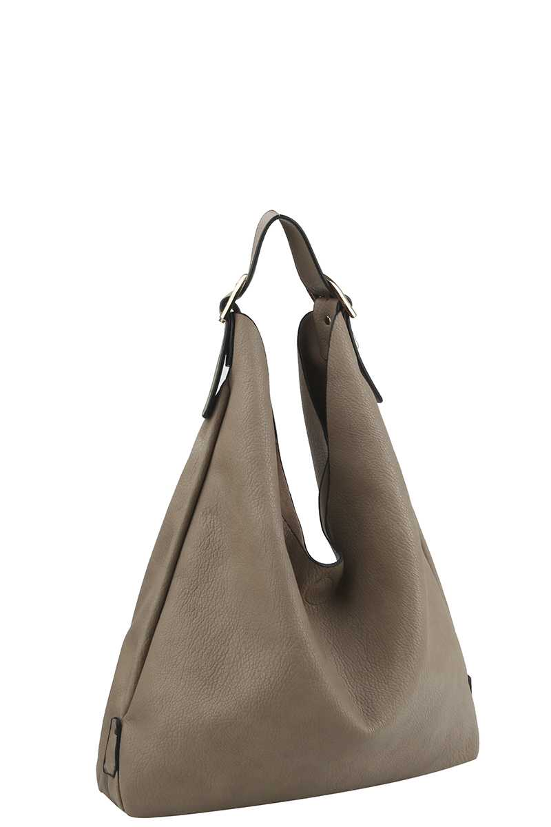 Sac Hobo à boucle texturée lisse