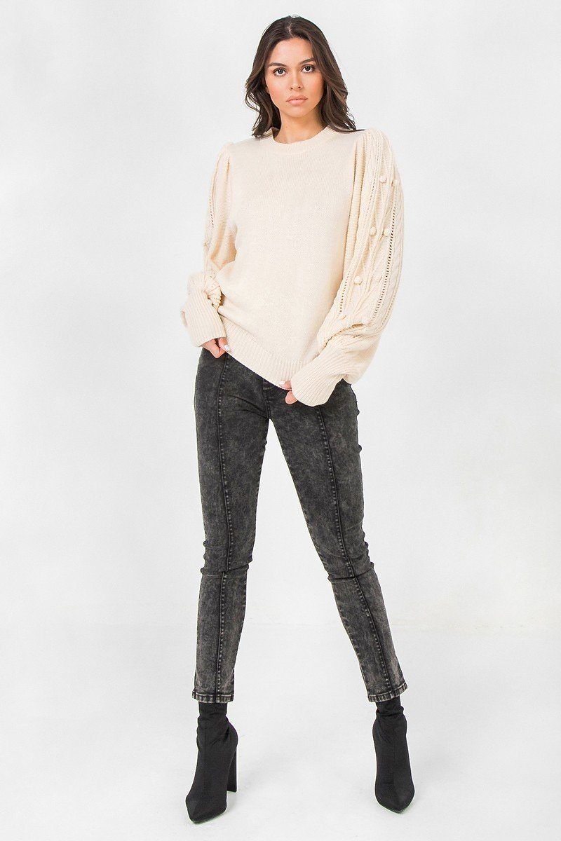 Un pull à encolure ronde