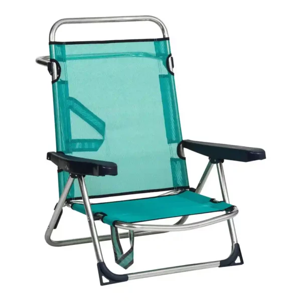 Chaise de plage aluminium vert pliable multi positions 62 x 82 x_4418. Entrez dans l'Univers de DIAYTAR SENEGAL - Où la Tradition S'unit à la Modernité. Explorez notre sélection pour trouver des produits qui allient héritage et innovation.