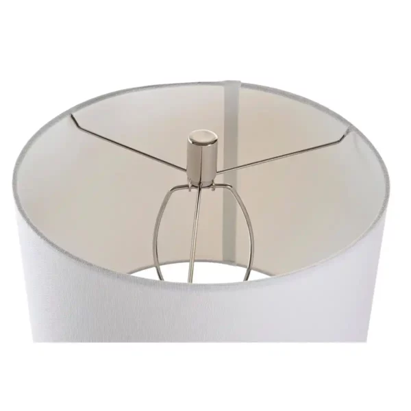 Lampe de bureau dkd home decor metal polyester blanc 220 v_8740. DIAYTAR SENEGAL - Votre Passage vers l'Exceptionnel. Naviguez à travers notre sélection minutieuse et découvrez des articles qui apportent une touche spéciale à chaque instant de votre vie.