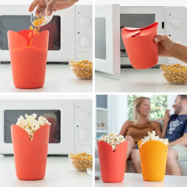 Popcorn poppers pliables en silicone popbox innovagoods lot de 2 _4231. DIAYTAR SENEGAL - Là où Chaque Produit Est une Trouvaille. Explorez notre sélection minutieuse et découvrez des articles qui correspondent à votre style de vie et à vos aspirations.