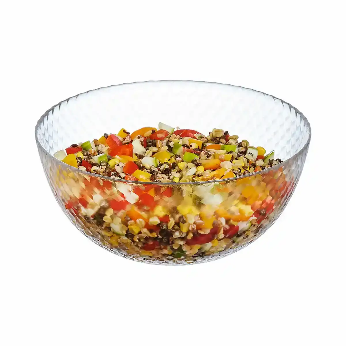 Saladier luminarc pampille verre transparent o 24 cm _8721. DIAYTAR SENEGAL - L'Artisanat à Portée de Clic. Découvrez notre boutique en ligne pour trouver des produits uniques qui célèbrent la créativité et l'artisanat sénégalais.