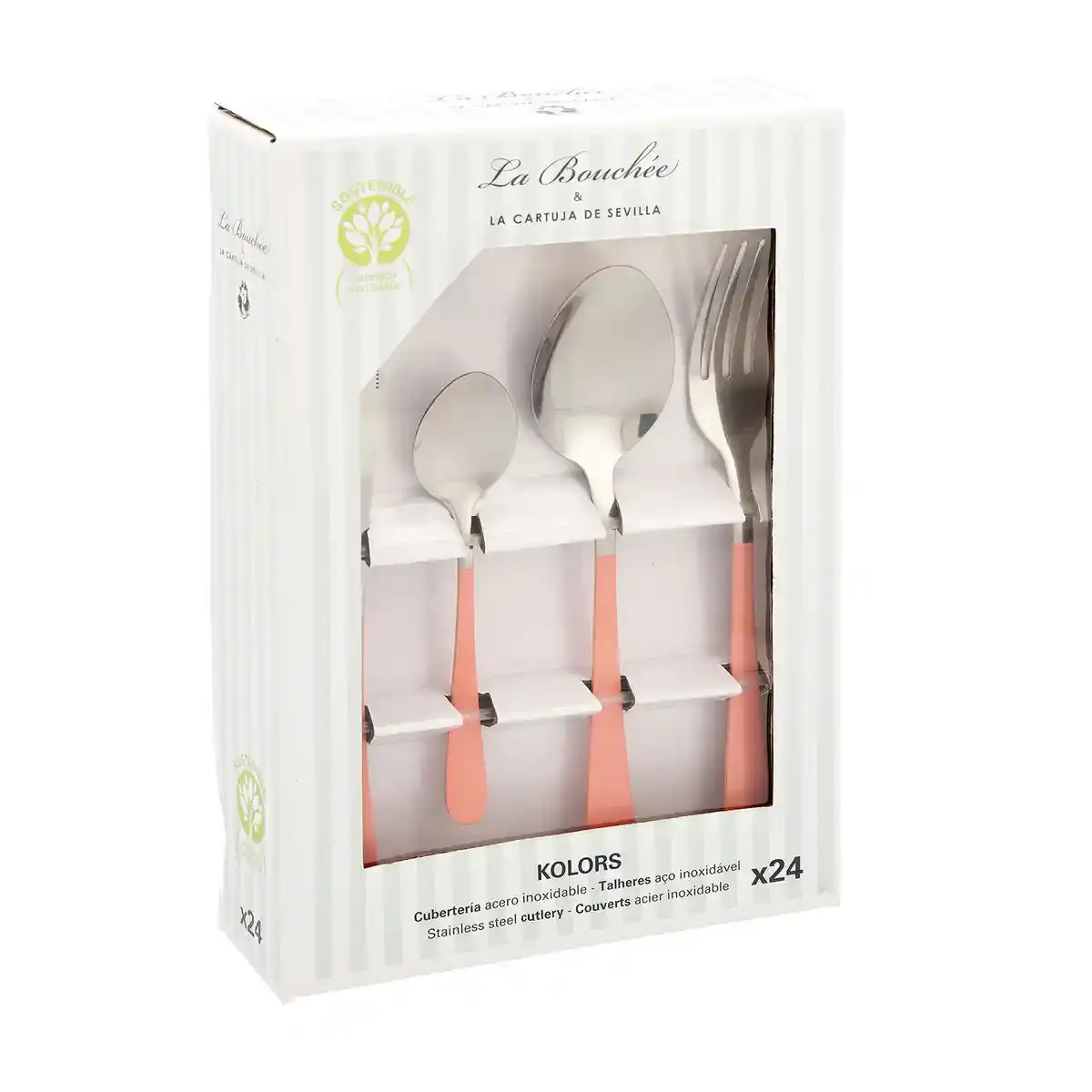 Couverts la bouchee intense kolors metal bicolore 24 pcs _7388. DIAYTAR SENEGAL - Là où la Beauté Rencontre la Fonctionnalité. Parcourez notre sélection pour trouver des produits qui allient esthétique et praticité, pour un quotidien sublimé.