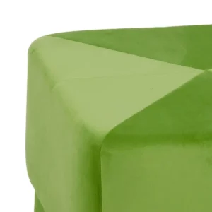 Pouf tissu synthetique bois vert 60 x 60 x 40 cm_4695. DIAYTAR SENEGAL - Votre Destination pour un Shopping Éclairé. Parcourez notre boutique en ligne pour découvrir des produits de qualité qui embelliront votre quotidien.