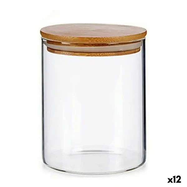 Boite 800 ml verre borosilicate de bambou transparent marron hermetique 12_9187. DIAYTAR SENEGAL - L'Univers de l'Élégance Accessible. Plongez dans notre catalogue et choisissez des produits qui allient sophistication et accessibilité pour un shopping exquis.