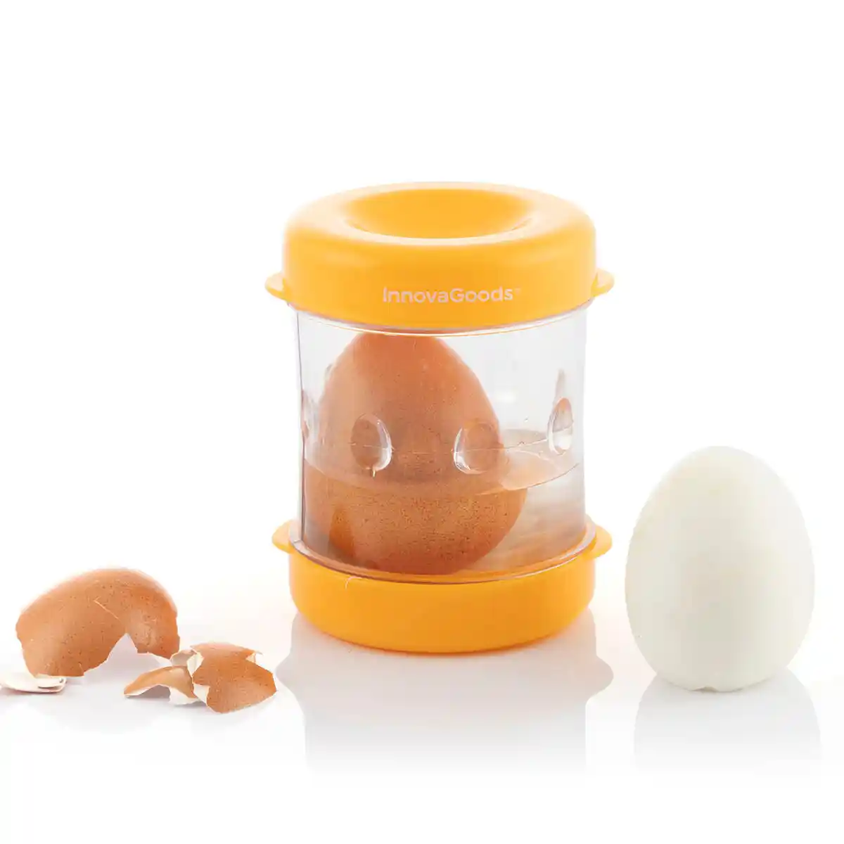 Eplucheur d oeufs a la coque shelloff innovagoods_3259. DIAYTAR SENEGAL - L'Artisanat à Portée de Clic. Découvrez notre boutique en ligne pour trouver des produits uniques qui célèbrent la créativité et l'artisanat sénégalais.