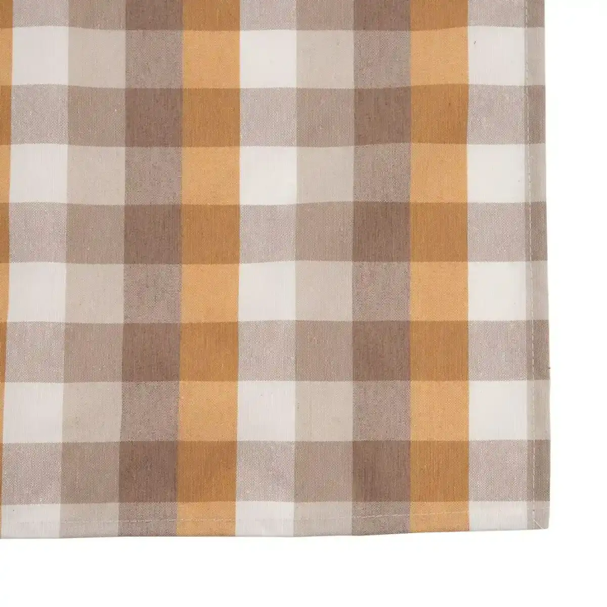 Nappe polyester ocre 100 coton 140 x 240 cm_6512. DIAYTAR SENEGAL - L'Essence de la Tradition et de la Modernité réunies. Explorez notre plateforme en ligne pour trouver des produits authentiques du Sénégal, tout en découvrant les dernières tendances du monde moderne.