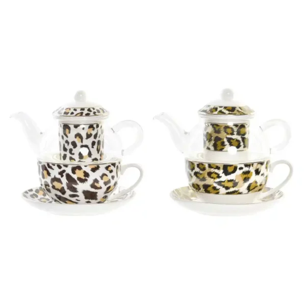 Theiere dkd home decor leopard cristal porcelaine marron transparent blanc 2_6495. Entrez dans DIAYTAR SENEGAL - Où Chaque Détail Compte. Explorez notre boutique en ligne pour trouver des produits de haute qualité, soigneusement choisis pour répondre à vos besoins et vos désirs.