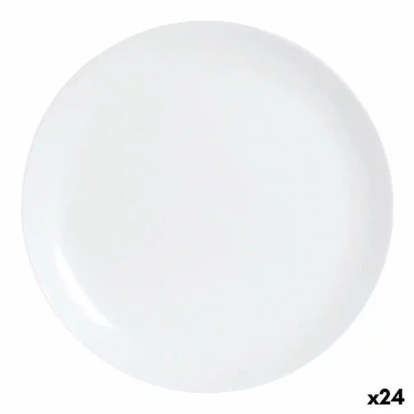 Assiette plate luminarc diwali verre blanc 25 cm 24 unites _7704. DIAYTAR SENEGAL - Où Chaque Sélection est une Victoire. Découvrez notre boutique en ligne et trouvez des articles qui vous rendent la vie plus belle, un choix à la fois.