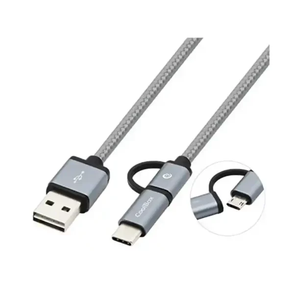 Cable usb vers micro usb et usb c coolbox coo cab u2mc_4626. Bienvenue sur DIAYTAR SENEGAL - Votre Destination Shopping à la Sénégalaise. Explorez notre boutique en ligne et découvrez une gamme variée de produits qui capturent l'esprit du Sénégal.