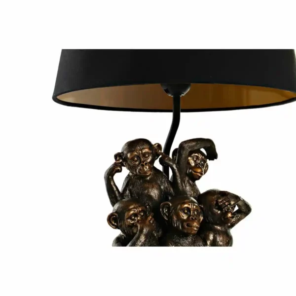 Lampe de bureau dkd home decor singe en resine polyester noir_1832. DIAYTAR SENEGAL - Où la Qualité et la Diversité Fusionnent. Explorez notre boutique en ligne pour découvrir une gamme variée de produits qui incarnent l'excellence et l'authenticité.