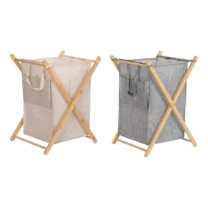 Panier a linge dkd home decor rose 49 x 43 x_5017. DIAYTAR SENEGAL - Votre Passage vers l'Élégance Abordable. Explorez notre collection où chaque produit est choisi pour sa qualité et son accessibilité, incarnant ainsi l'essence du Sénégal.