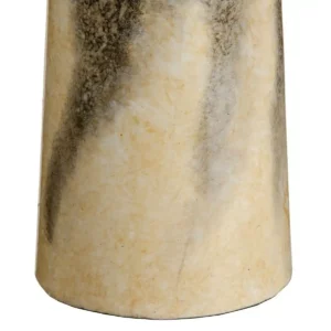 Vase cristal gris creme 15 x 15 x 39 cm_1944. DIAYTAR SENEGAL - Votre Passage vers le Chic et l'Élégance. Naviguez à travers notre boutique en ligne pour trouver des produits qui ajoutent une touche sophistiquée à votre style.