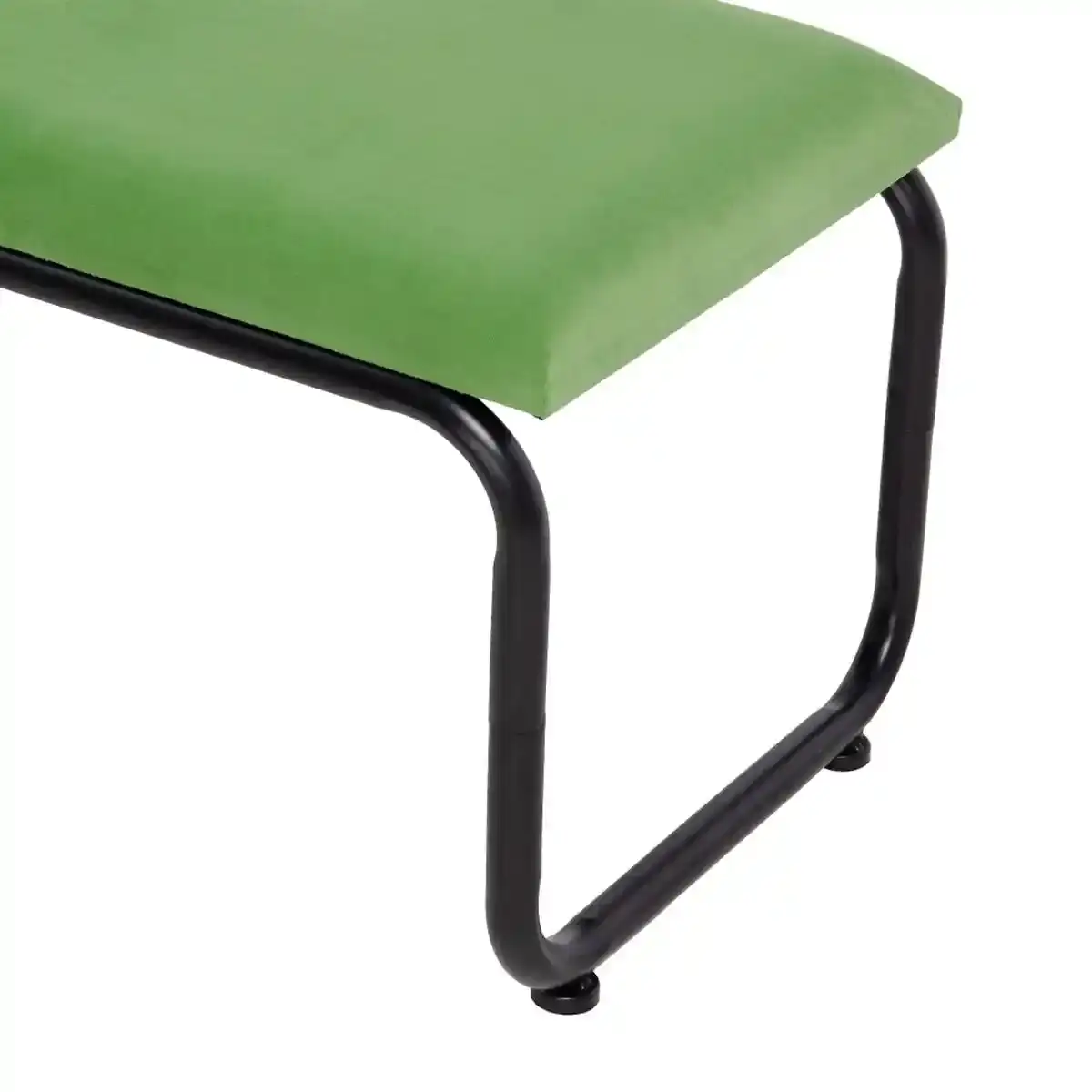 Banc 110 x 40 x 68 cm tissu synthetique metal vert_1924. DIAYTAR SENEGAL - L'Artisanat à Portée de Clic. Découvrez notre boutique en ligne pour trouver des produits uniques qui célèbrent la créativité et l'artisanat sénégalais.