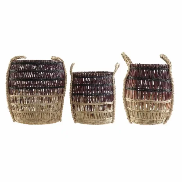 Ensemble de paniers dkd home decor tropical seagrass 3 pcs _6386. Entrez dans l'Univers de DIAYTAR SENEGAL - Où la Tradition S'unit à la Modernité. Explorez notre sélection pour trouver des produits qui allient héritage et innovation.