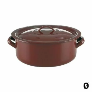 Cocotte avec couvercle quid classic acier emaille marron_1473. DIAYTAR SENEGAL - L'Art de Vivre le Shopping Authentique. Découvrez notre boutique en ligne et trouvez des produits qui incarnent la passion et le savoir-faire du Sénégal.