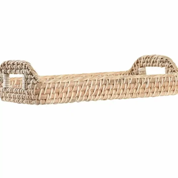 Plateau dkd home decor 35 x 19 x 8 cm naturel_9716. DIAYTAR SENEGAL - Où la Tradition s'Harmonise avec le Moderne. Parcourez notre gamme diversifiée et choisissez des produits qui révèlent l'âme du Sénégal.