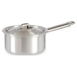 Casserole avec couvercle en aluminium argente 1 l 16 x 8_2531. Bienvenue chez DIAYTAR SENEGAL - Où le Shopping Devient un Voyage. Explorez notre plateforme pour dénicher des produits uniques, racontant l'histoire et l'âme du Sénégal.