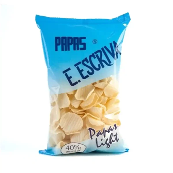 Chips ligth e escriva onduladas 110 g _1315. DIAYTAR SENEGAL - Votre Pass vers la Découverte. Explorez notre boutique en ligne et plongez dans un voyage à travers des produits authentiques et contemporains, tous réunis sous un même toit.