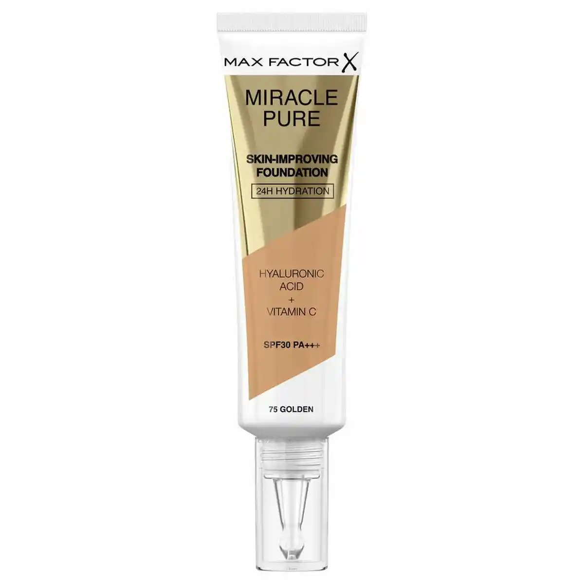 Base de maquillage liquide max factor miracle pure 75 dore spf 30 30 ml _6064. DIAYTAR SENEGAL - Où la Qualité est Notre Engagement. Explorez notre boutique en ligne pour découvrir des produits conçus pour vous apporter satisfaction et plaisir.