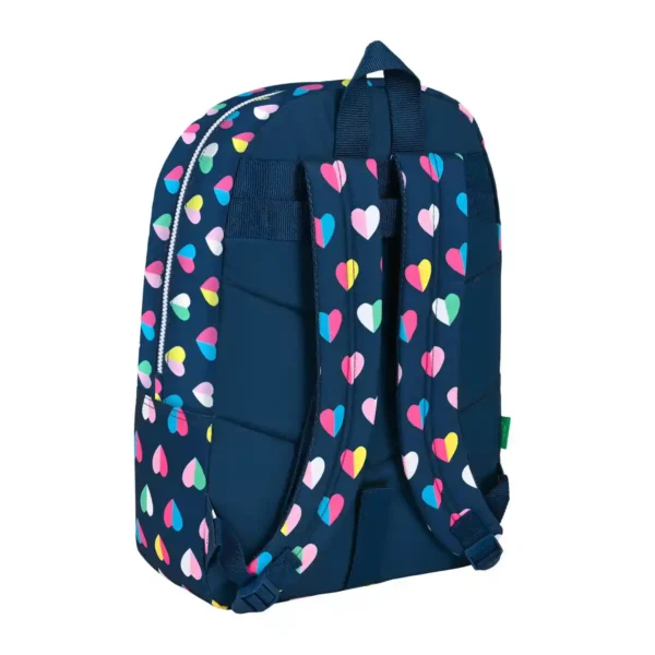 Cartable Benetton Corazones Bleu Marine. SUPERDISCOUNT FRANCE