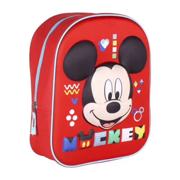 Cartable Mickey Mouse Rouge (25 x 31 x 10 cm). SUPERDISCOUNT FRANCE