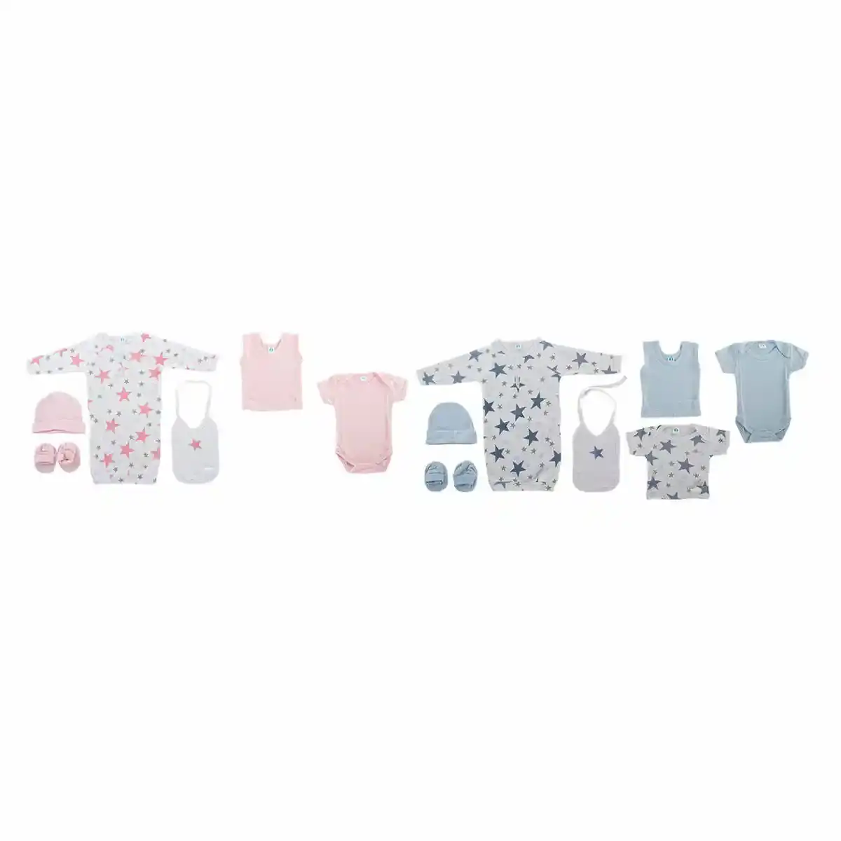 Ensemble de vêtements DKD Home Decor Stars Bleu Rose (7 Unités). SUPERDISCOUNT FRANCE