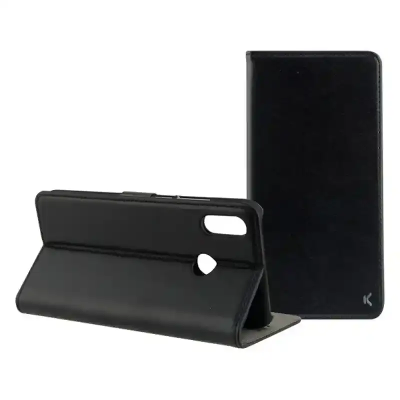 Étui folio pour téléphone portable avec aimant Honor 8X KSIX Noir. SUPERDISCOUNT FRANCE