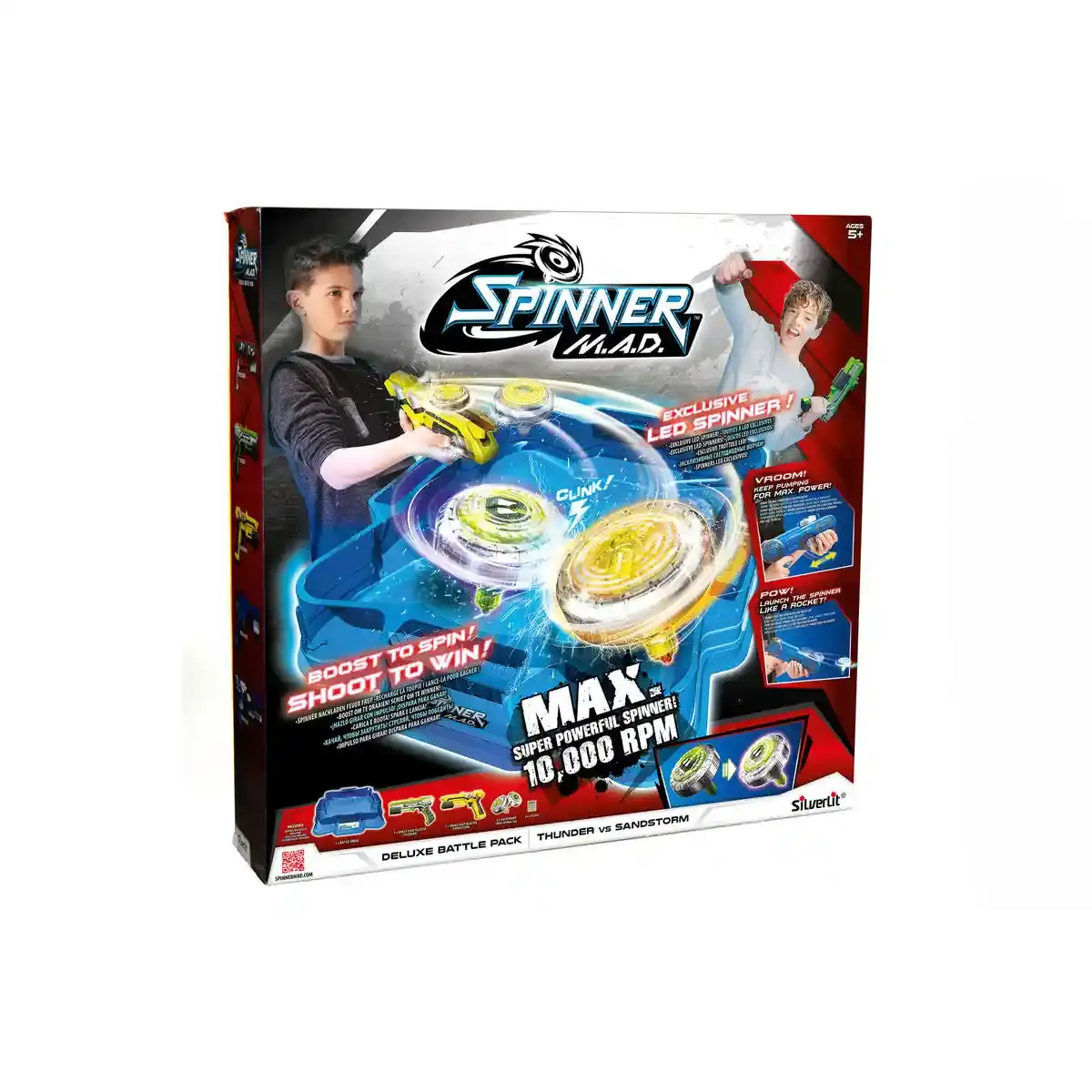 Gun Silverlit Silverlit Deluxe Pack 2 Joueurs Toupie. SUPERDISCOUNT FRANCE