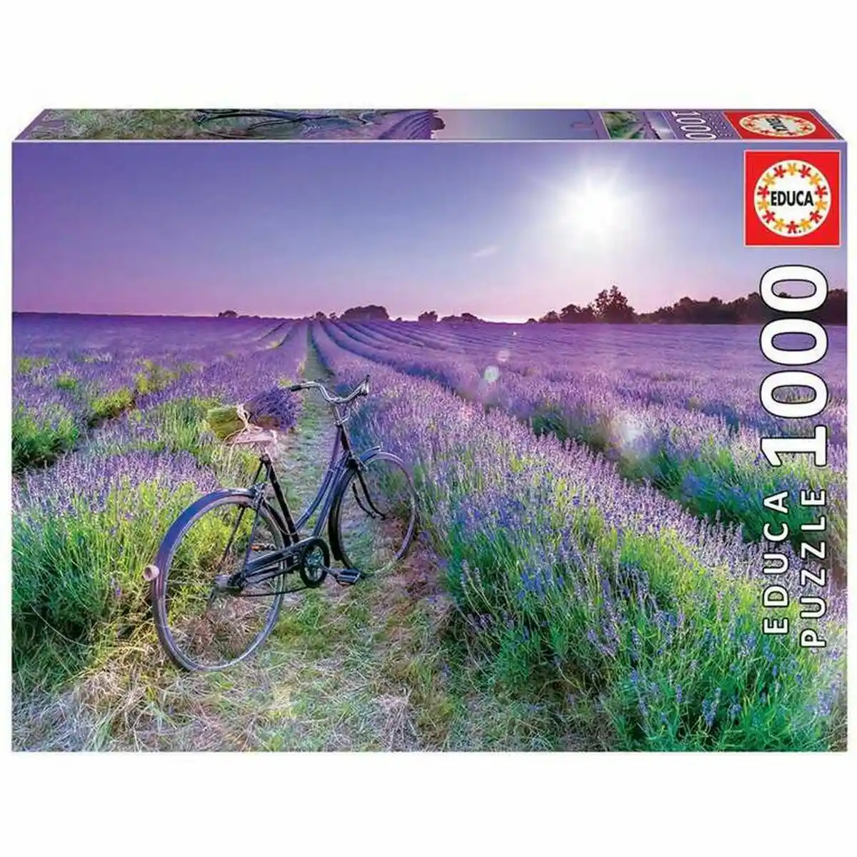 Puzzle Educa Cycling in Lavender Fields 1000 pcs. SUPERDISCOUNT FRANCE