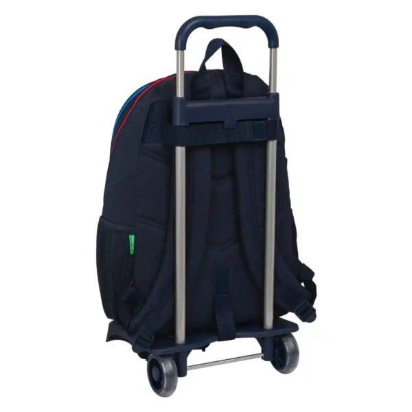 Sac à Dos Scolaire à Roulettes Benetton Sixties Bleu Marine (32 x 44 x 16 cm). SUPERDISCOUNT FRANCE