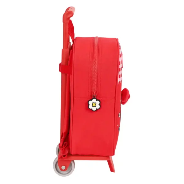 Sac à dos scolaire à roulettes Hello Kitty Spring Red (22 x 27 x 10 cm). SUPERDISCOUNT FRANCE