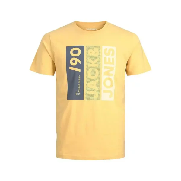 T-shirt à manches courtes pour homme Jack & Jones TEE SS CREW NECK 12221944 Jaune. SUPERDISCOUNT FRANCE