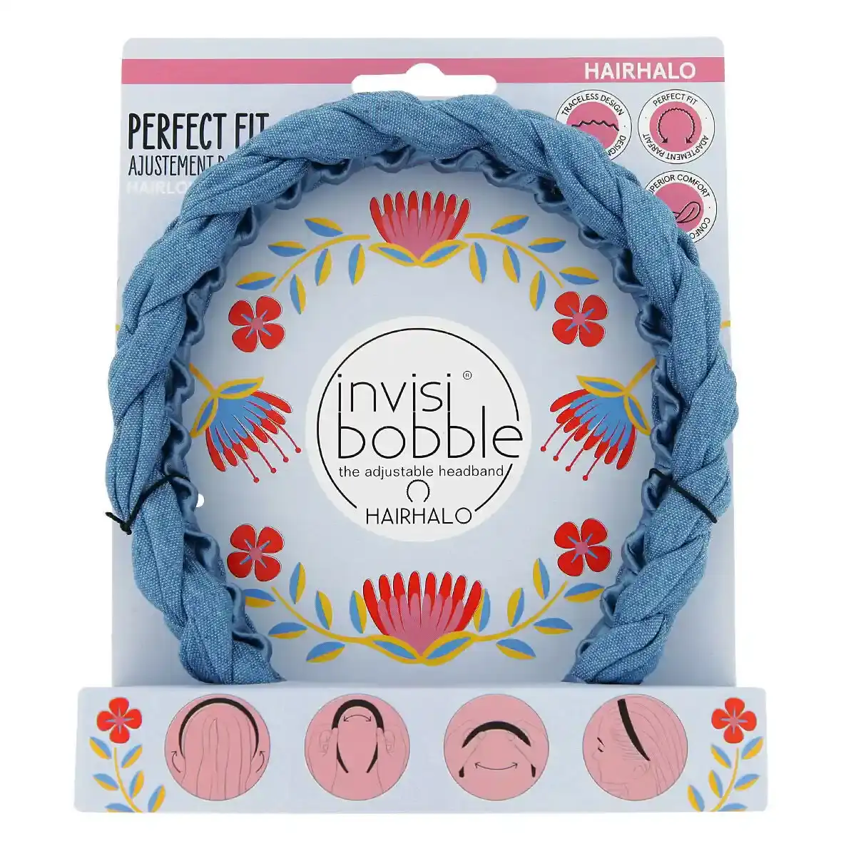 Bandeau Invisibobble Margarita Bonita Bleu. SUPERDISCOUNT FRANCE