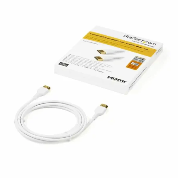 Câble HDMI Startech RHDMM2MPW 4K Ultra HD Blanc (2 m). SUPERDISCOUNT FRANCE