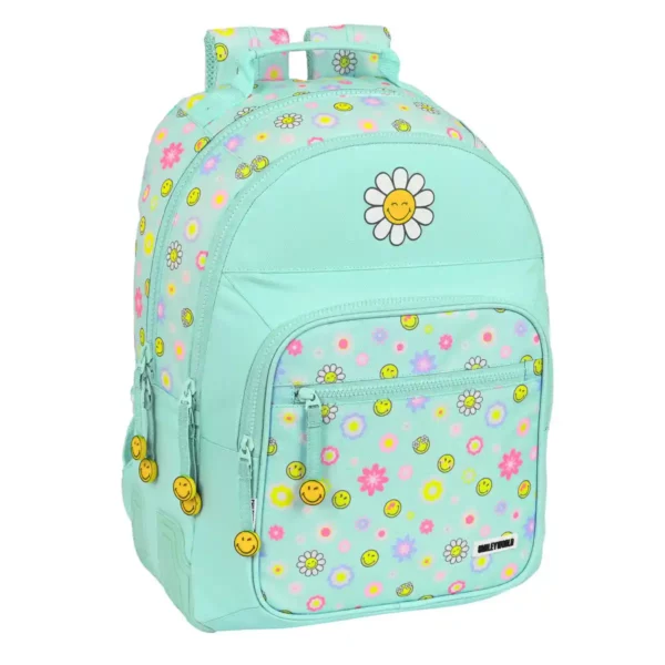 Cartable Smiley Summer fun Turquoise (32 x 42 x 15 cm). SUPERDISCOUNT FRANCE