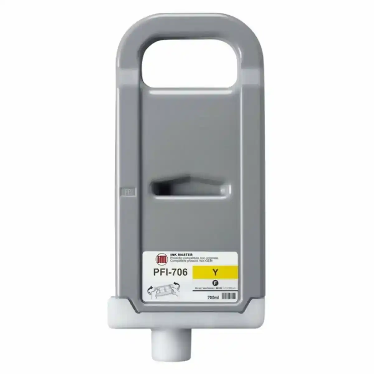 Cartouche d'encre recyclée Canon PFI-706 Jaune (Reconditionnée C). SUPERDISCOUNT FRANCE